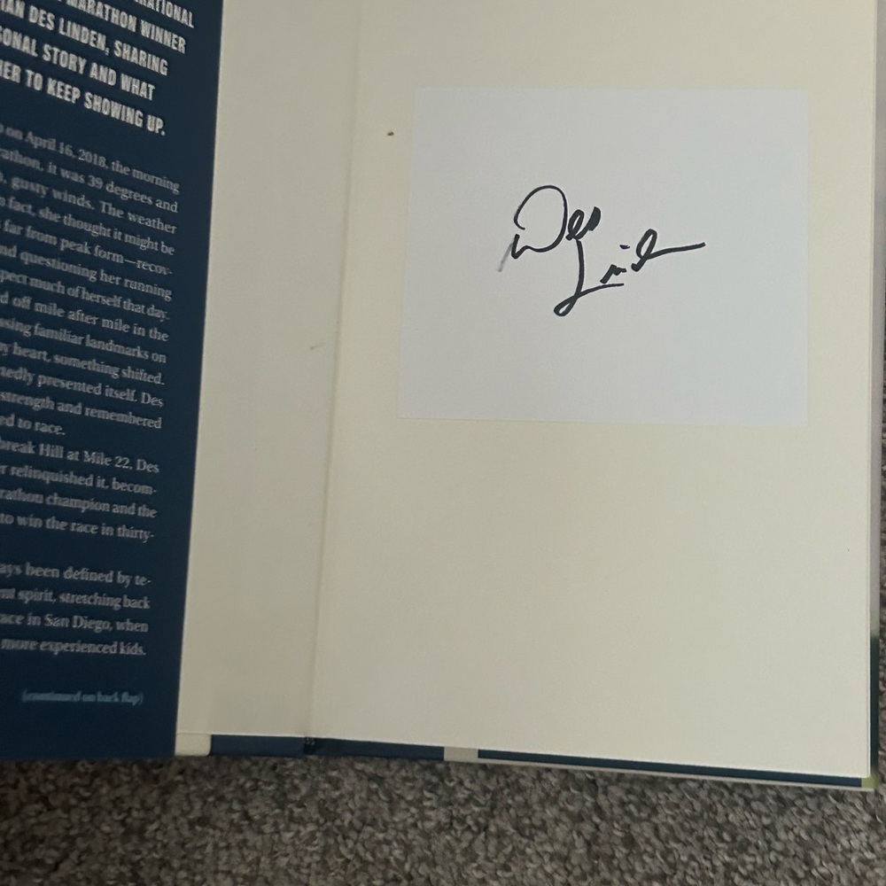 Autographed book